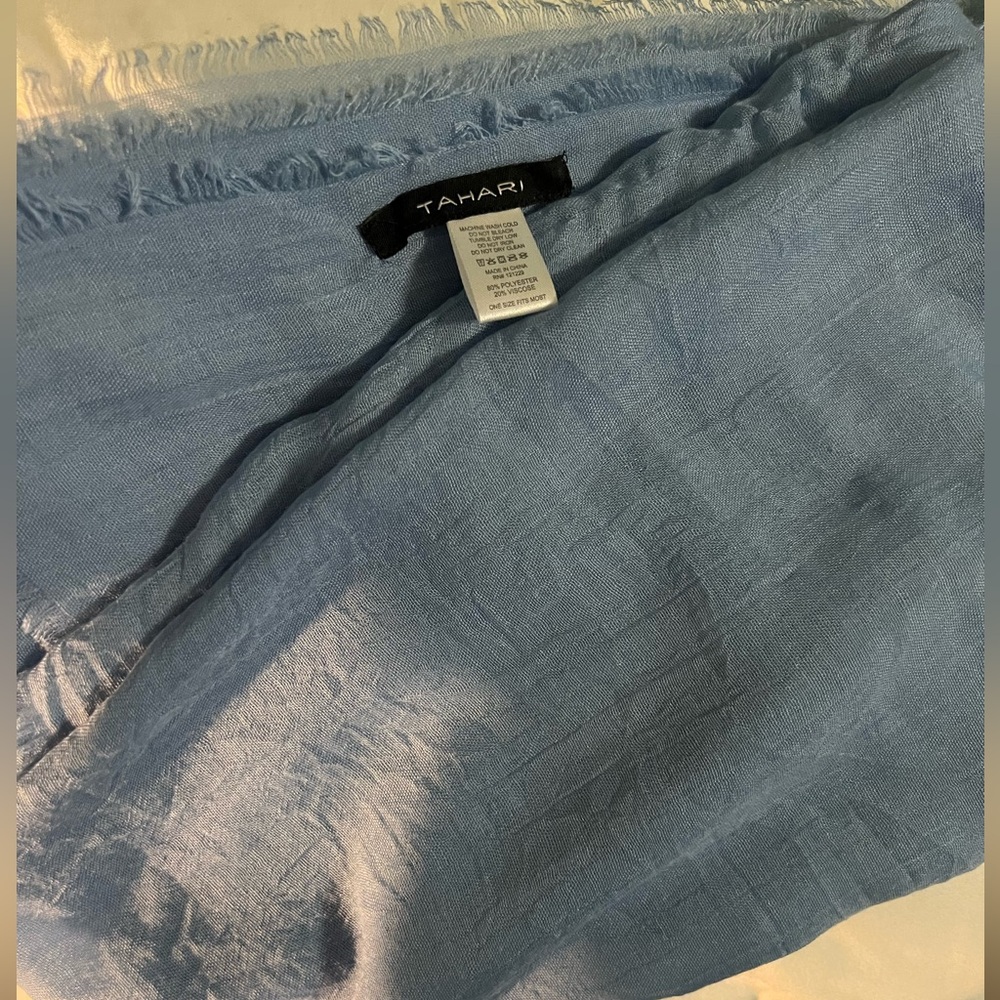 Beautiful blue oversized scarf